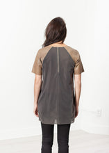 Leather Front Tunic